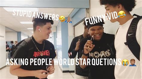 School Public Interview Asking People Worldstar Questions Stupid