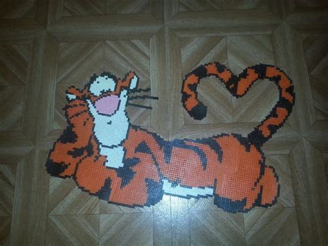 Tigger Hama Perler Beads By Tigrounette Diy Perler Bead Crafts Diy