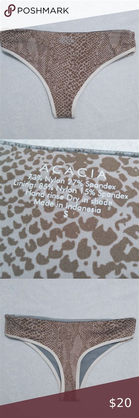 Acacia Bikini Buttom Size S Waist Laying Flat 13 Acacia Bikinis