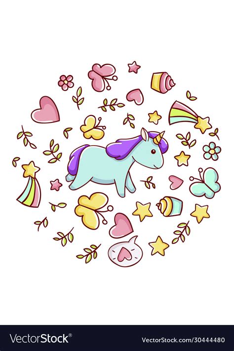 Cute Unicorn Doodles