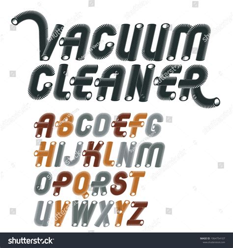 Vector Trendy Capital English Alphabet Letters Royalty Free Stock