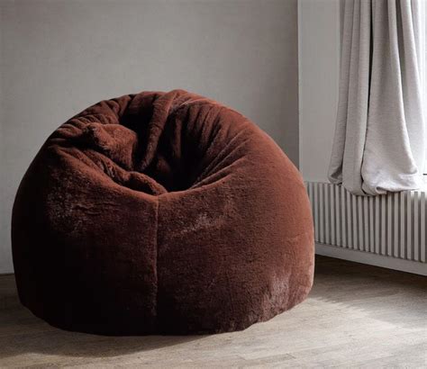 Buy Luxury Furr Bean Bag Cover For Adults Brown Xxxl Online In India At Best Price Modern