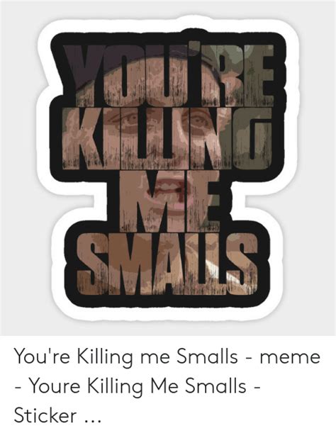 Youre Killing Me Smalls Meme Youre Killing Me Smalls Sticker