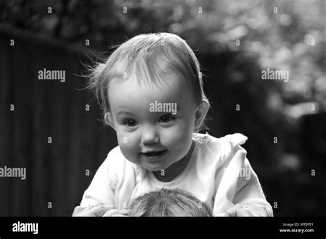 Close Up Portrait Of Cute Baby Boy Stock Photo Alamy