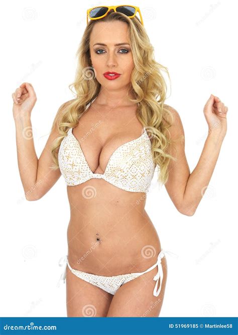 Giovane Pin Up Model Wearing Sexy Un Bikini Immagine Stock Immagine
