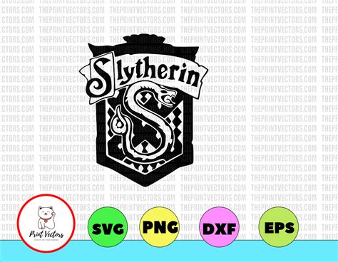 Slytherin Emblem Svg Muggle Svg Hogwarts Hogwarts