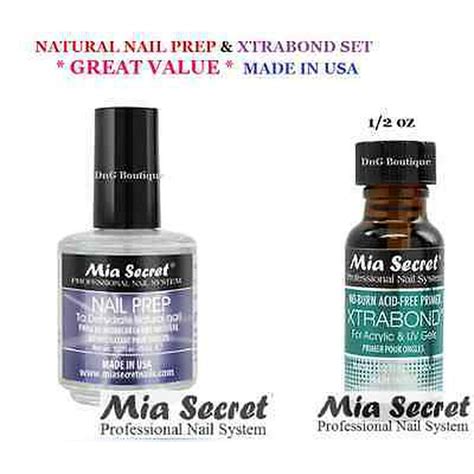 Mia Secret Professional Natural Prep Dehydrate And Xtra Bond Primer Nail