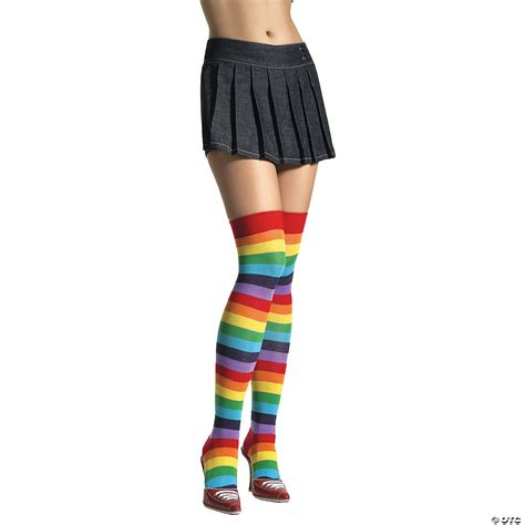 thigh high rainbow