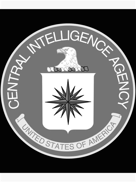 Central Intelligence Agency Logo Poster By Militarypatch Redbubble