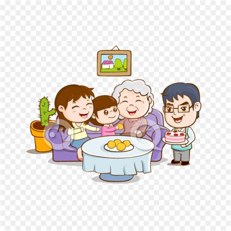 Kartun Keluarga Bahagia Kartun Keluarga Bahagia Dengan Gadis Kecil