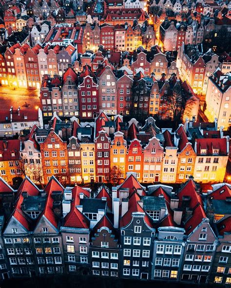 Johannes Hulsch Germany On Instagram The Skyline Of Gdansk At Night