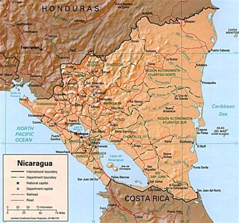 Nicaragua Relieve E Hidrografía La Guía De Geografía
