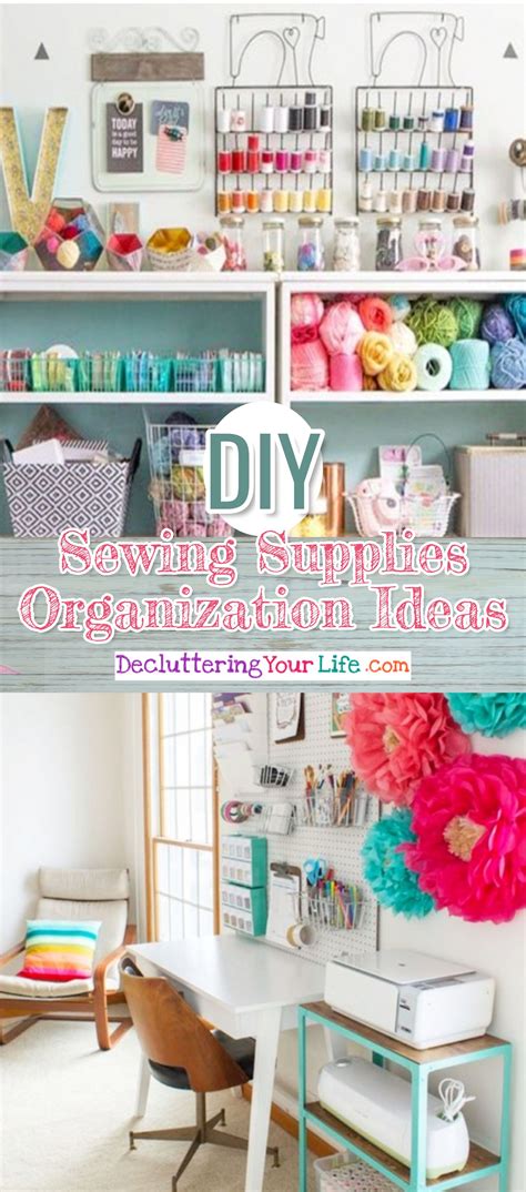 And the desk her husband built for her is truly amazing. Craft Room Organization - Unexpected & Creative Ways to ...