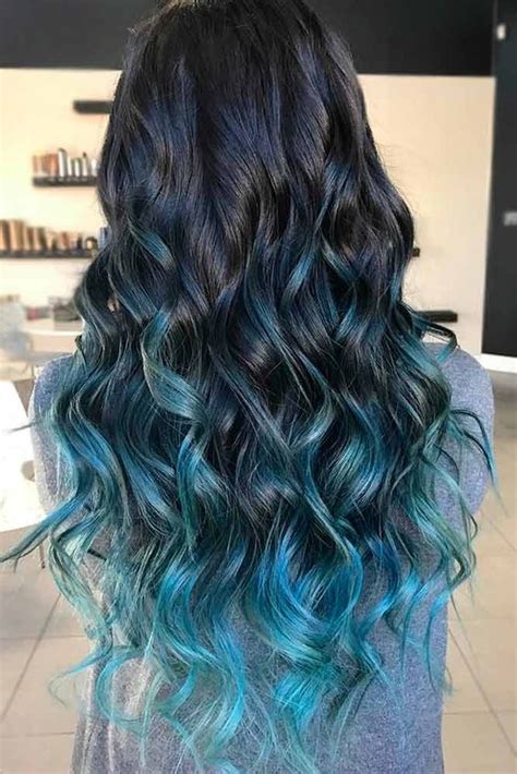 A black ombre hair color is when your hair is gradually blended from a black hue to another color hue. Black Hair with Highlights Looks