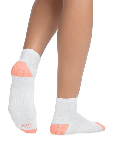 Hanes Womens Cool Comfort Ankle Socks 6 Pack