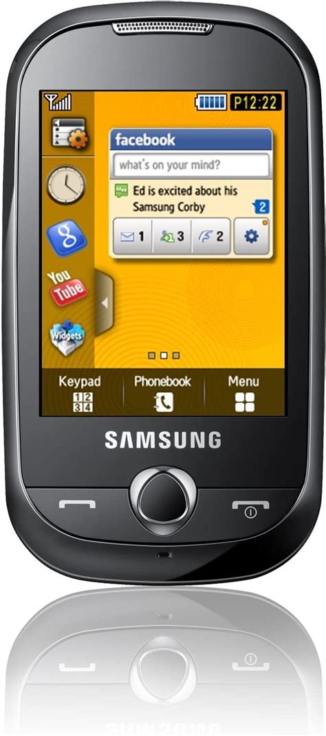 Samsung Gt S3650 Corby Mobile Phone Gsm Touch Yellow Chrome