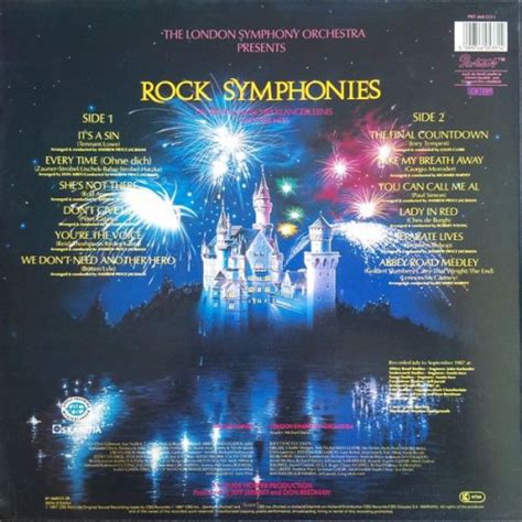 Виниловая пластинка London Symphony Orchestra Rock Symphonies 1987 б