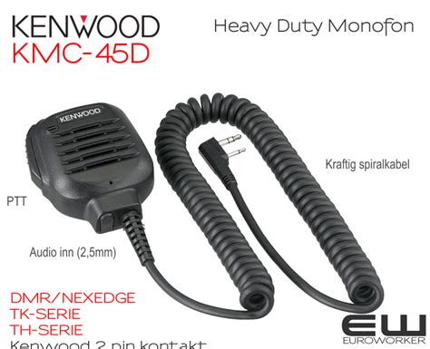 Kenwood Kmc 45d Heavy Duty Speaker Microphone Nx Tk And Th Serie