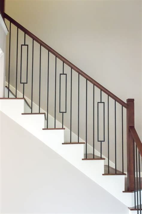 House Of Forgings Aalto 44 In Ash Grey Wrought Iron Classic Stair