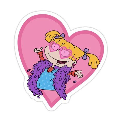rugrats angelica love sticker by maddydfranca love stickers rugrats bubble stickers