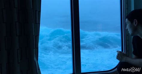 Massive Waves Hit Cruise Ship While A Passenger Captures The Shocking Footage Of The Event
