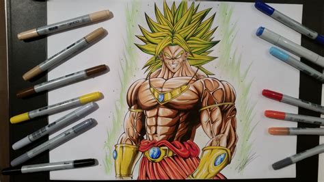 Drawing Broly The Legendary Super Saiyan Dragon Ball Z