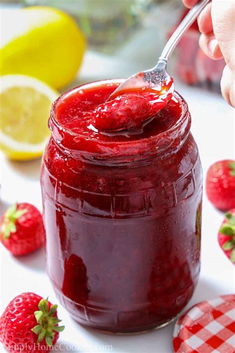 Simple Homemade Strawberry Jam Recipe Super Simple Strawberry Jam