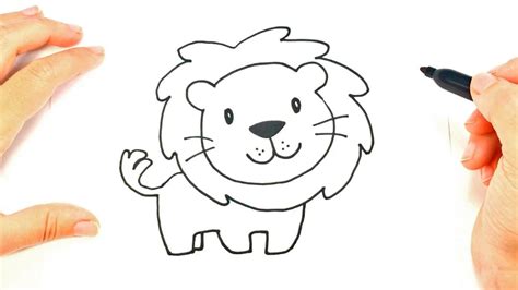 How To Draw A Lion Face Lion Head Easy Draw Tutorial Youtube Lion