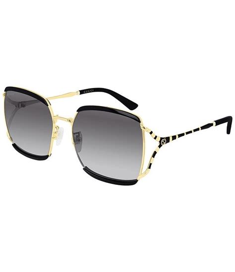 gucci oversized acetate and metal square sunglasses dillard s