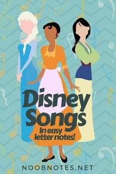 Free Free 319 Disney Songs Piano Sheet Music With Letters SVG PNG EPS DXF File