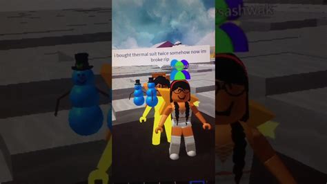 I Bought Thermal Suit Twice On Roblox Snow Shoveling Helpp Youtube