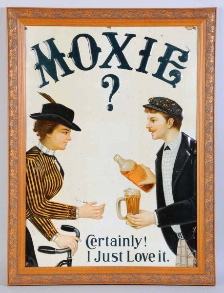 Lot Detail Rare Moxie Embossed Tin Sign