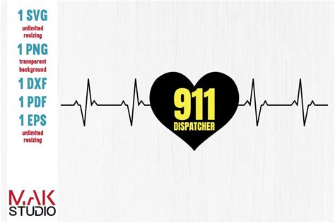 911 Dispatcher Svg 911 Dispatcher Heartbeat Svg 911 Dispatcher Cut