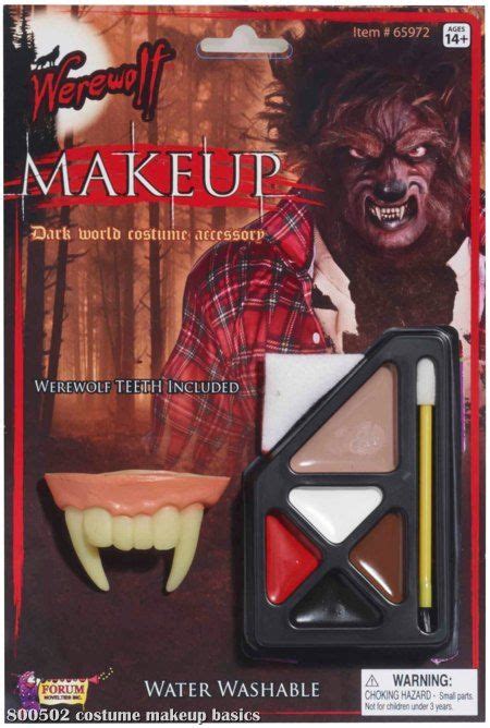 Werewolf Makeup Kit Makeup Basics Costume Accessor In Stock Werewolf Makeup Werewolf