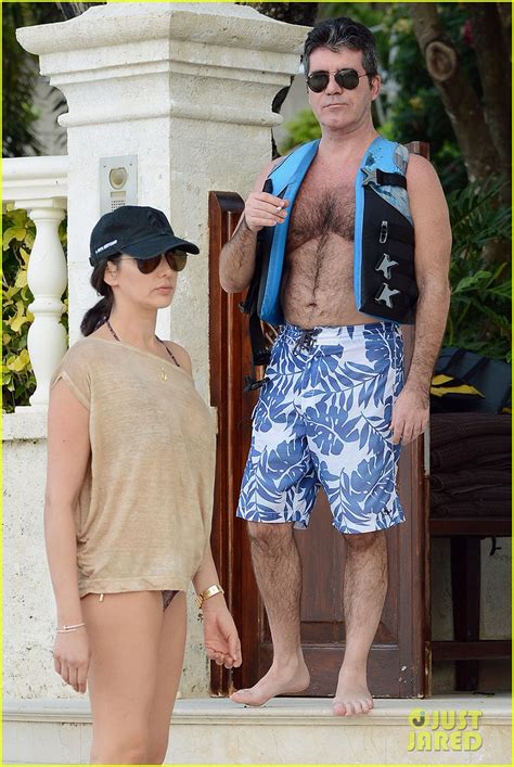 simon cowell goes shirtless while vacationing in barbados photo