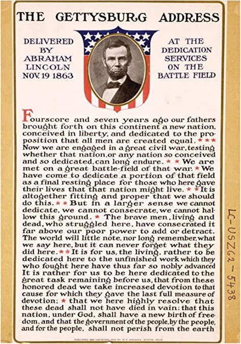 Versatile Gettysburg Address Printable | Regina Blog