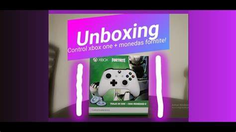 Unboxing Control Xbox One Monedas Fortnite Youtube