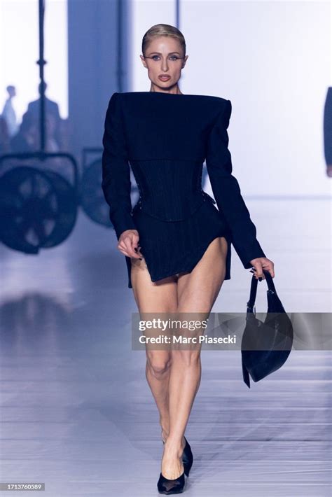 Paris Hilton Walks The Runway During The Mugler Womenswear News