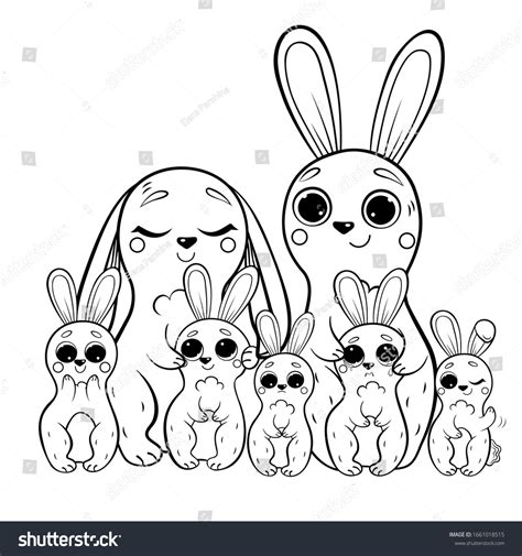 Baby bunny coloring page