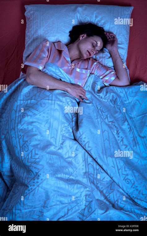 Woman Sleeping Bed Night Hi Res Stock Photography And Images Alamy