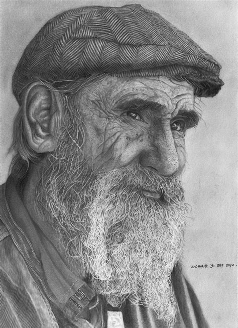 Old Men With Beards Drawing