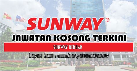 Tabung haji telah membuka peluang jawatan kosong 2019 kepada rakyat malaysia yang berminat dalam bidang ini serta berkelayakan. Jawatan Kosong di Sunway Berhad - 21 Ogos 2019 - KERJA ...