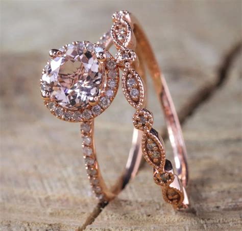 Fashion Luxurious Crystal Pandora Ring Female Rose Gold Pink Rhinestone
