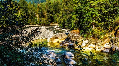 The Coquihalla River In Coquihalla Canyon Provincial Park And At The
