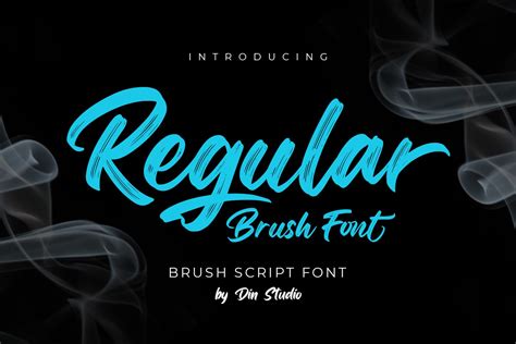 Regular Brush Elegant Brush Font Script Fonts ~ Creative Market