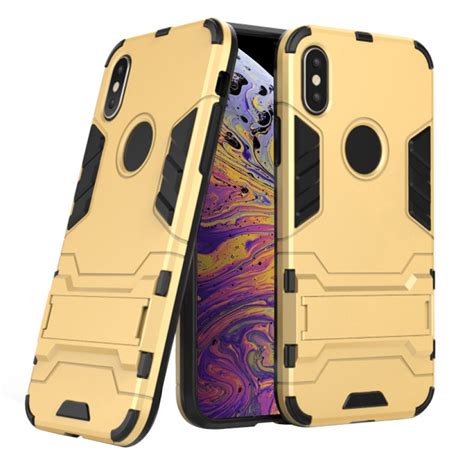 Iphone Xs Max Tough Armor Protective Case Gold Pdair