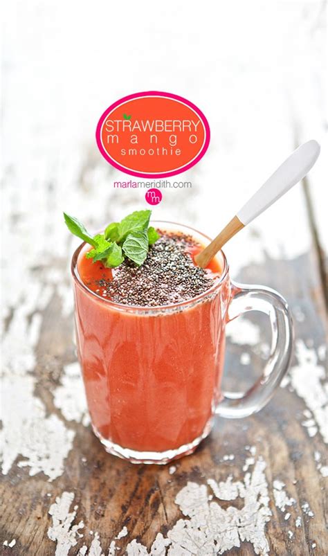 Strawberry Mango Smoothie A Perfectly Healthy And Fruity