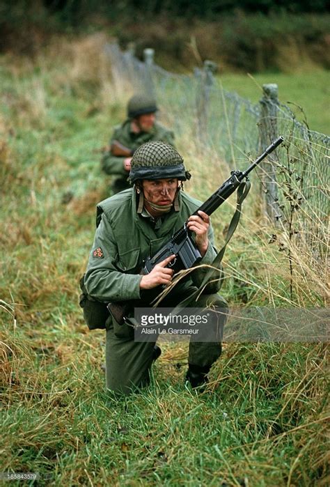 November 1985 Irish Army On The Border With Northern Ireland During