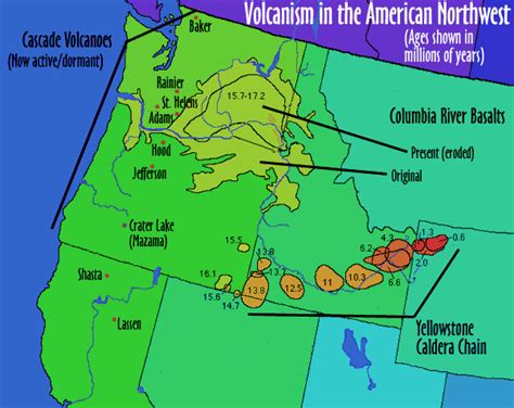 Yellowstone Hot Spot Map