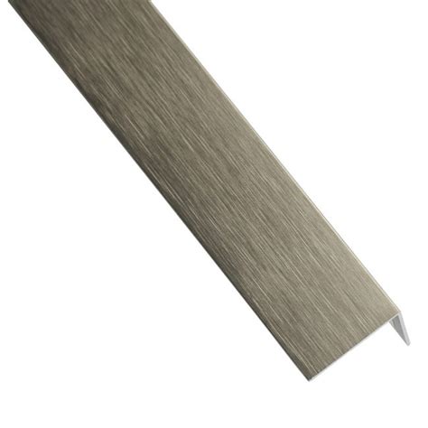 Cornière Inégale Aluminium Anodisé Gris Lisse L2600 Mm Leroy Merlin